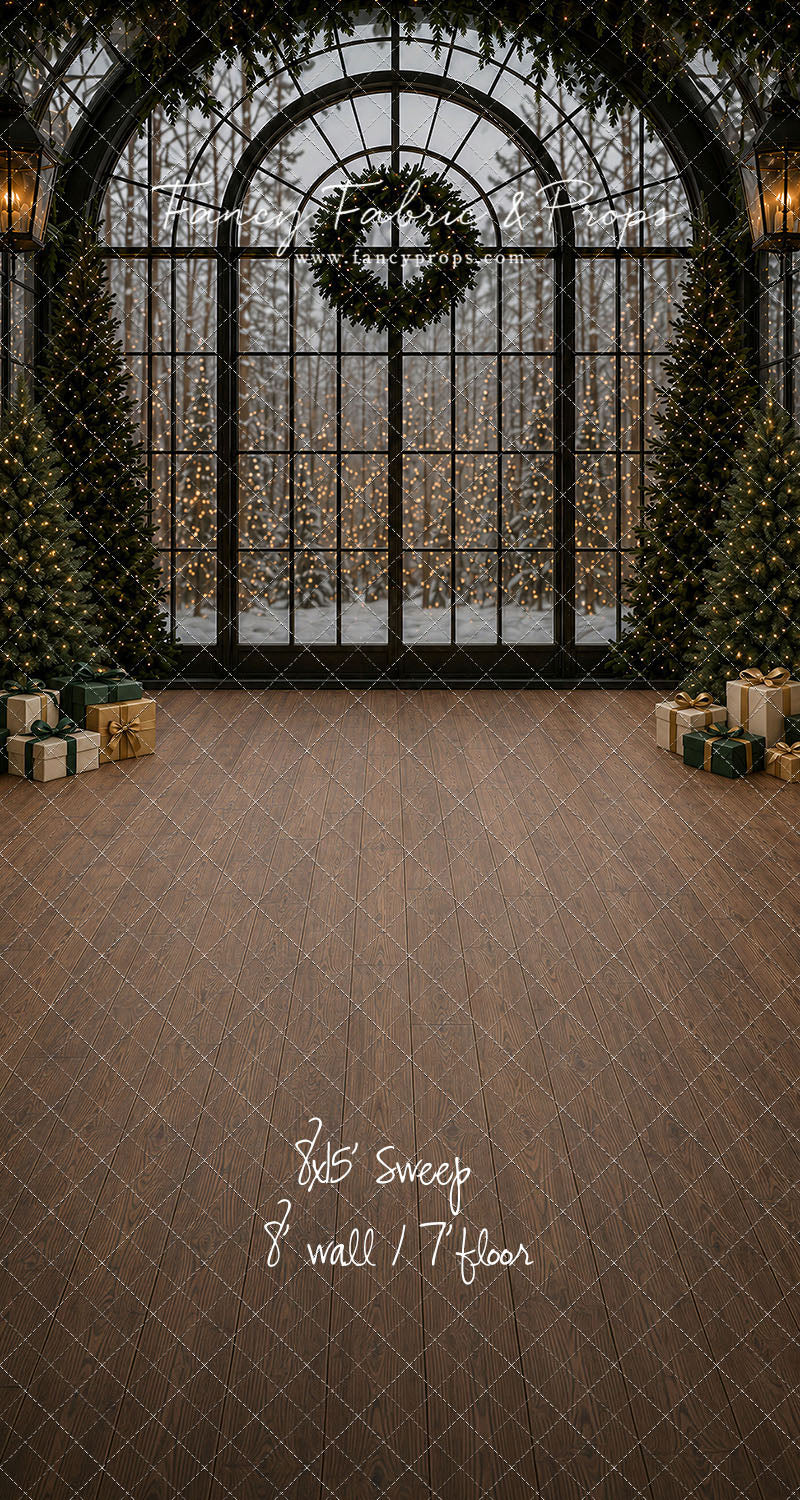 Moody Holiday Window View - with Sweep Option
