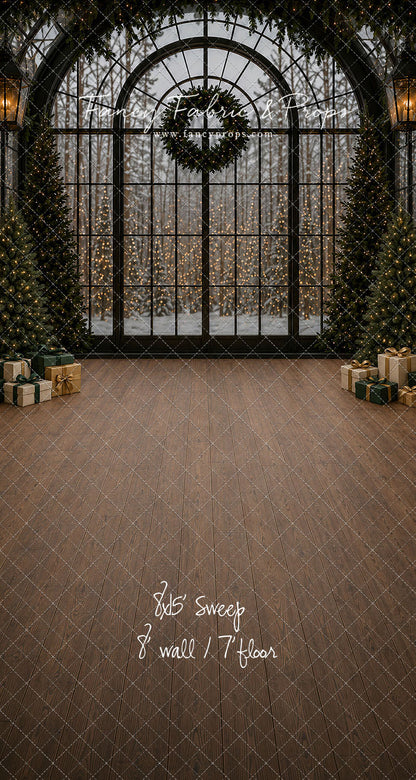Moody Holiday Window View - with Sweep Option