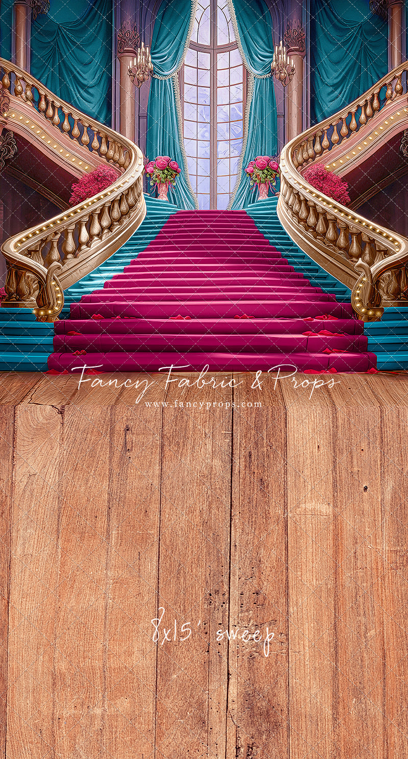 Ballroom Royal Staircase - Cyan - With Sweep Option