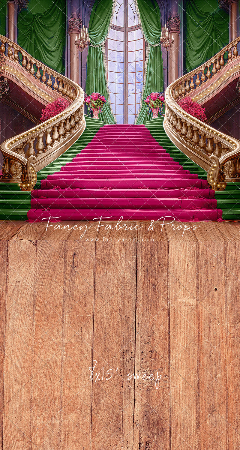 Ballroom Royal Staircase - Green - With Sweep Option