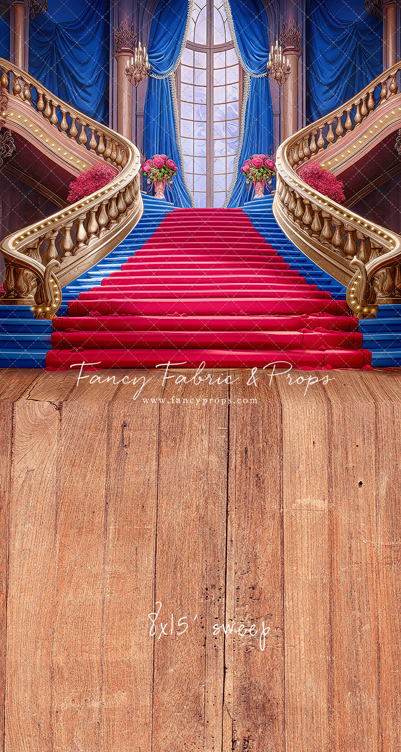 Ballroom Royal Staircase - Royal & Red - With Sweep Option