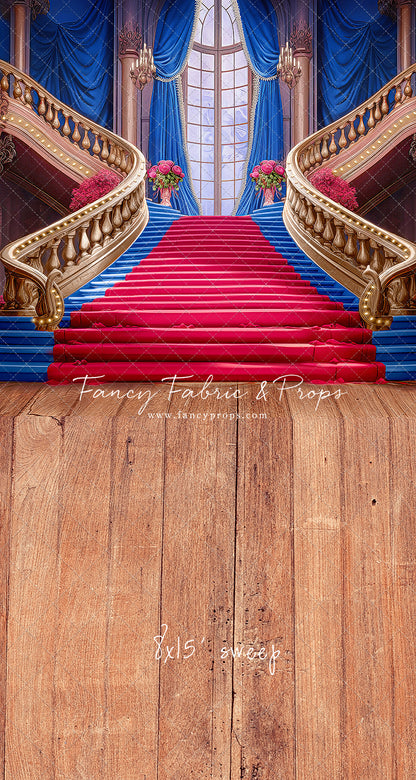 Ballroom Royal Staircase - Royal & Red - With Sweep Option