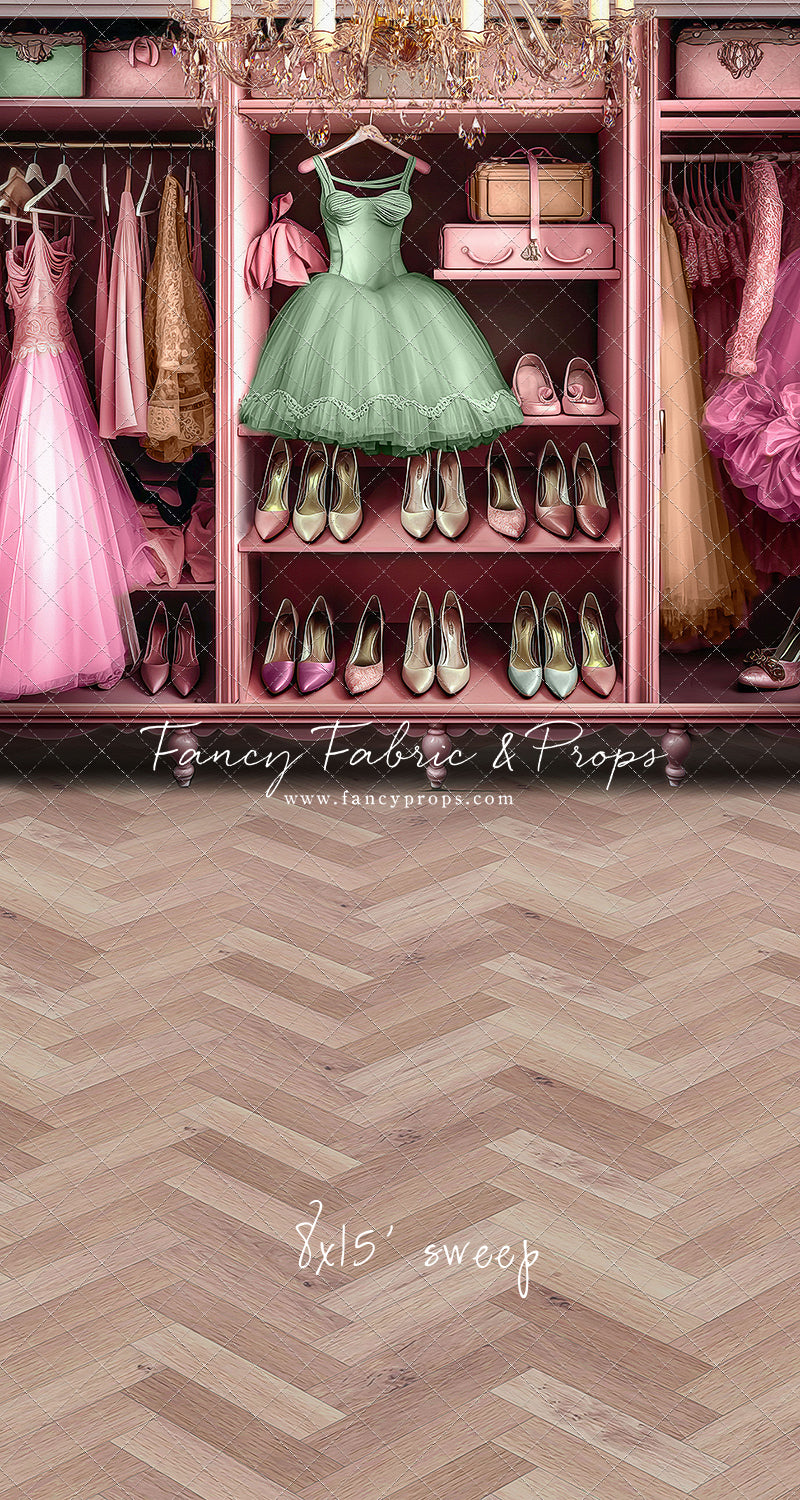 Barbie's Fabulous Wardrobe - Green Dress Option - With Sweep Option