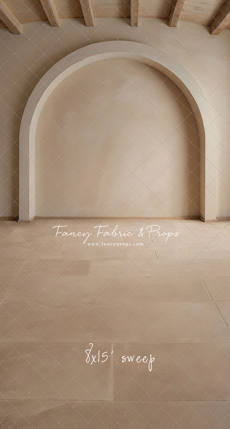 Beige Elegant Arch - Tile Floor - With Sweep Option