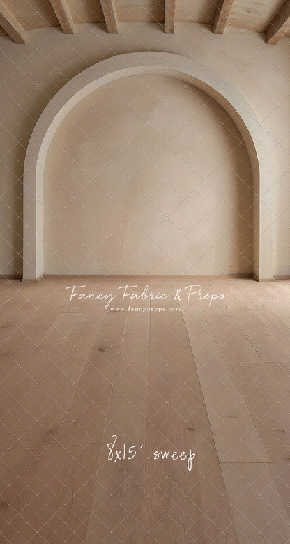 Beige Elegant Arch - Wood Floor - With Sweep Option