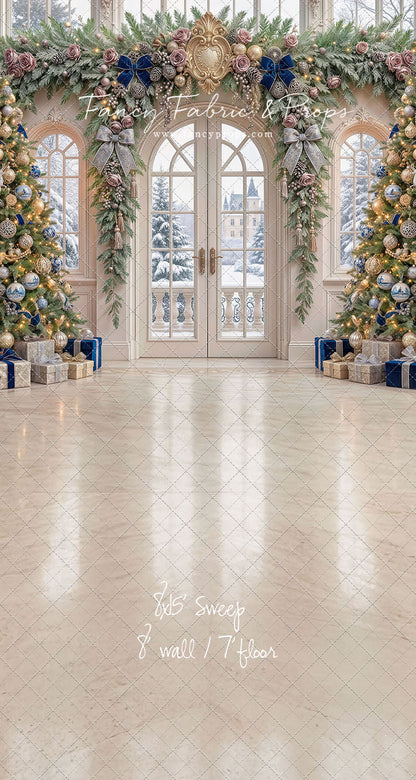 Blue Christmas Foyer - with Sweep Option