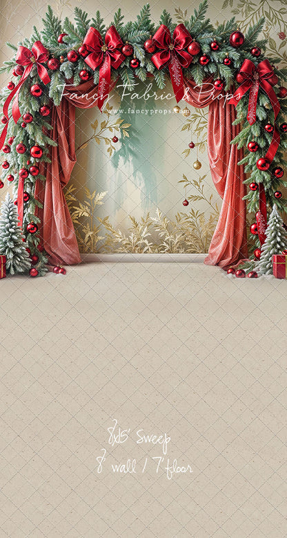 Bowtied Vintage Christmas - with Sweep Option