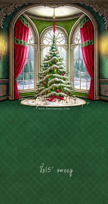 Cathedral Christmas - Green Carpet Option - with Sweep Option