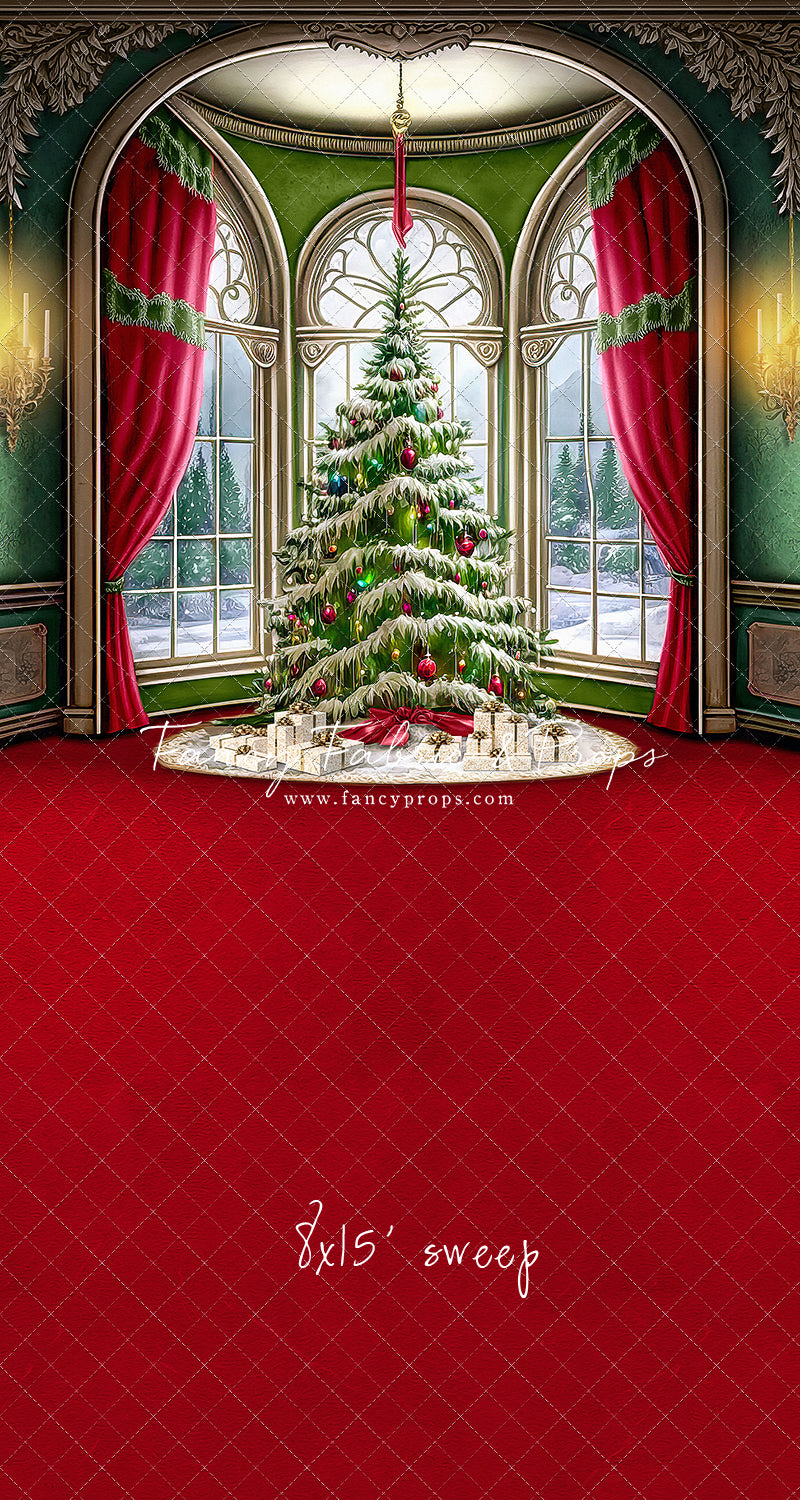 Cathedral Christmas - Red Carpet Option - with Sweep Option