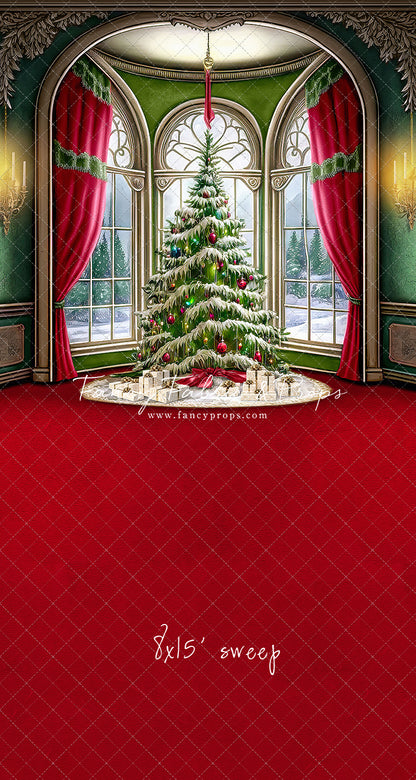 Cathedral Christmas - Red Carpet Option - with Sweep Option