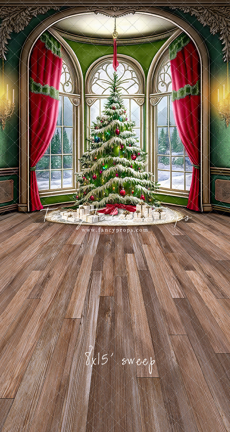 Cathedral Christmas - Wood Floor Option - with Sweep Option