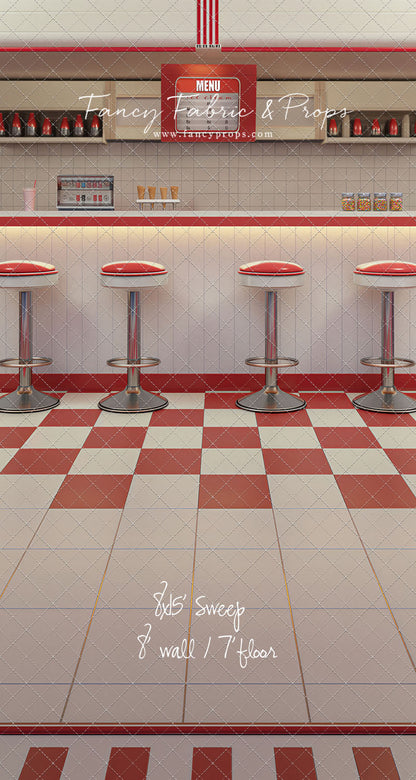 Cherry Cream Diner - With Sweep Option