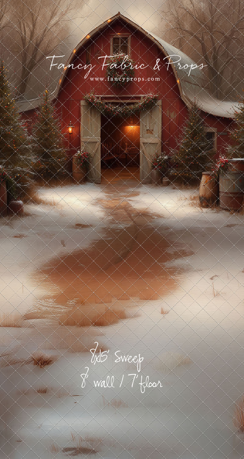 Christmas Barn Glow - with Sweep Option