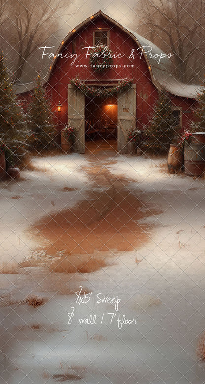 Christmas Barn Glow - with Sweep Option