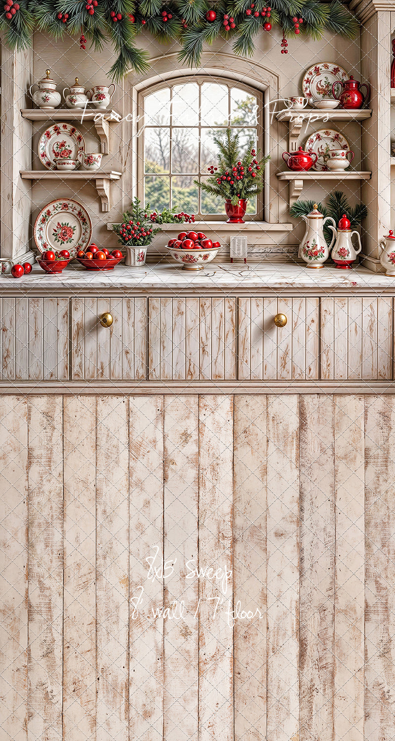 Christmas China Cabinet - With Sweep Option