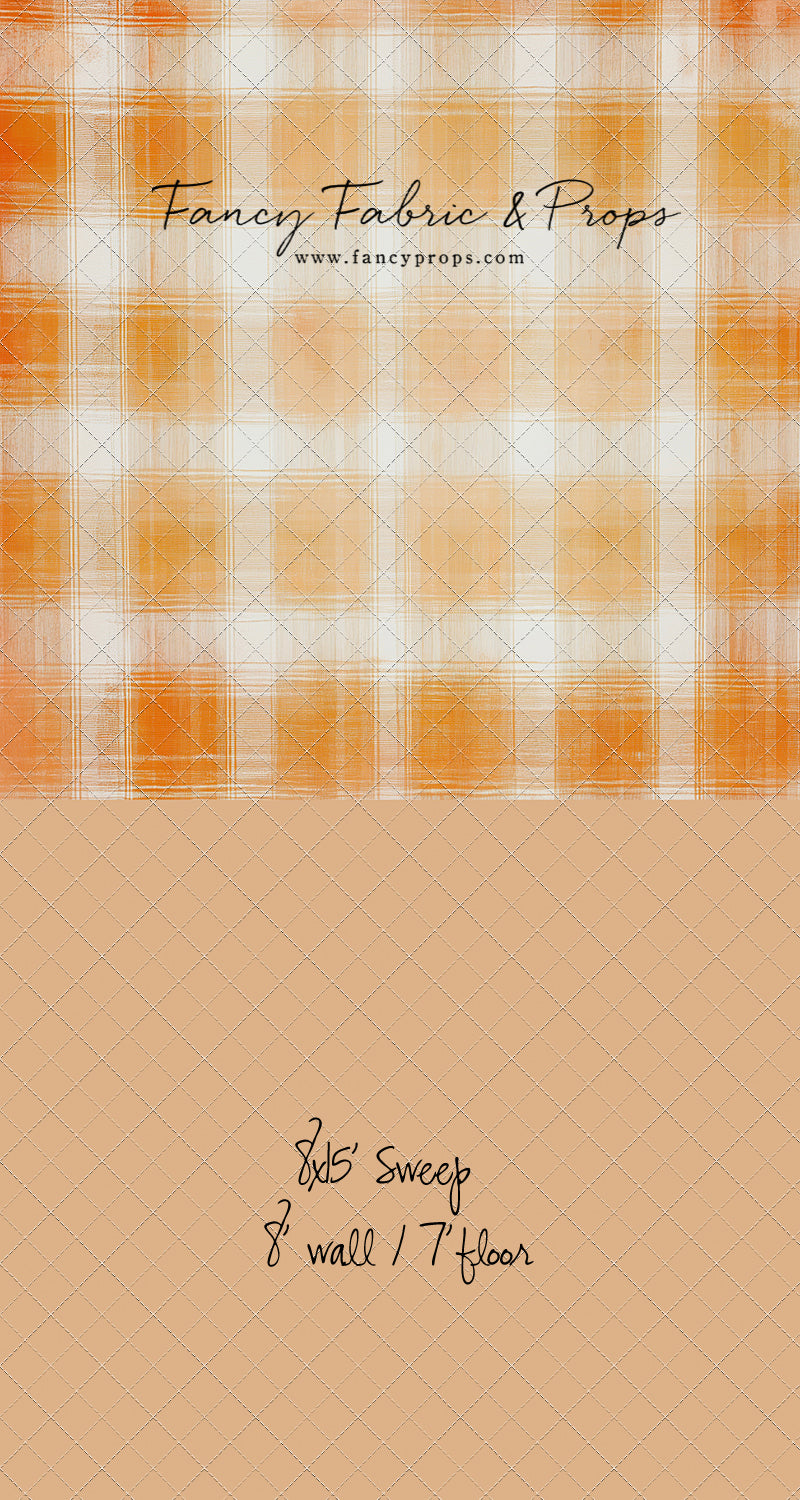 Citrus Tartan- With Sweep Option