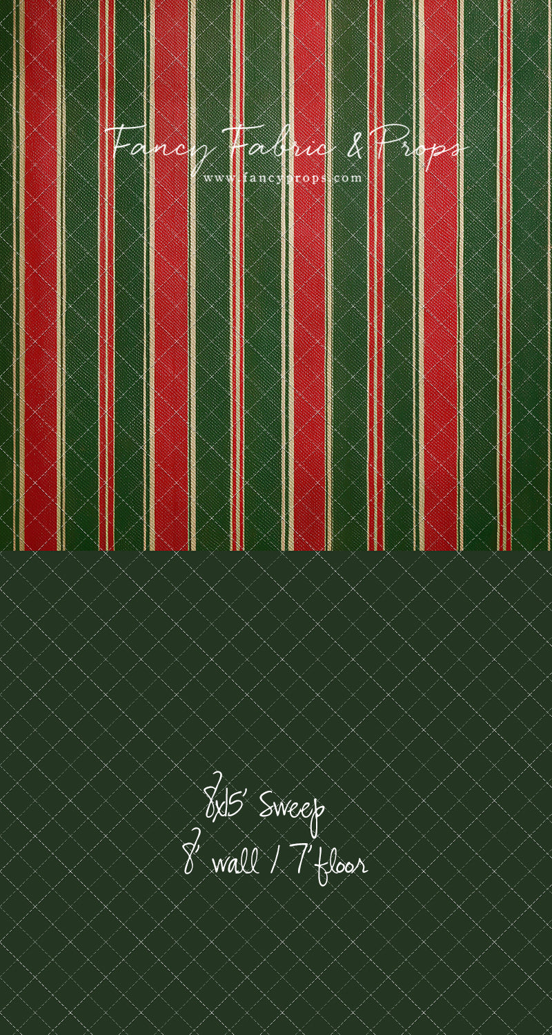 Classic Christmas Stripe - With Sweep Option