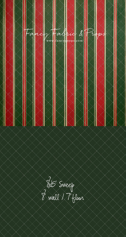 Classic Christmas Stripe - With Sweep Option