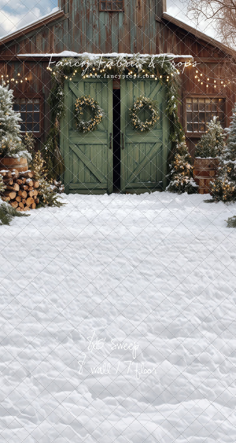 Cozy Christmas Barn - with Sweep Option