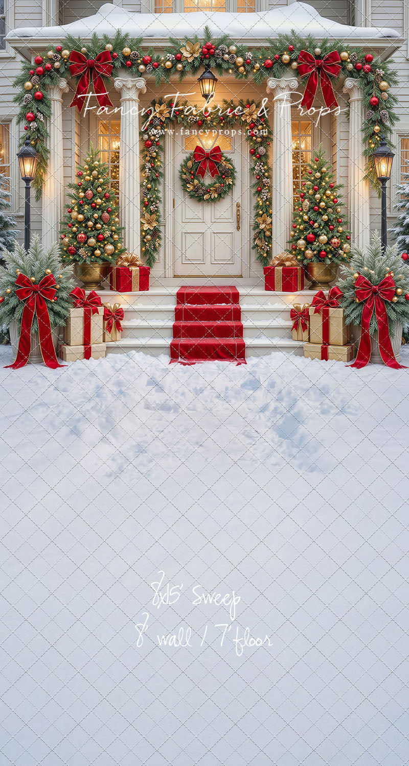 Cozy Christmas Entry - With Sweep Option