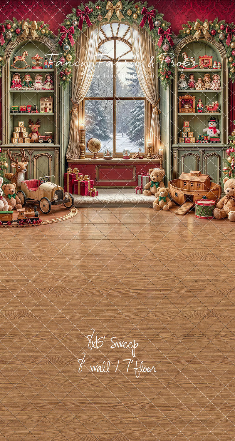 Darling Damask Christmas - with Sweep Option