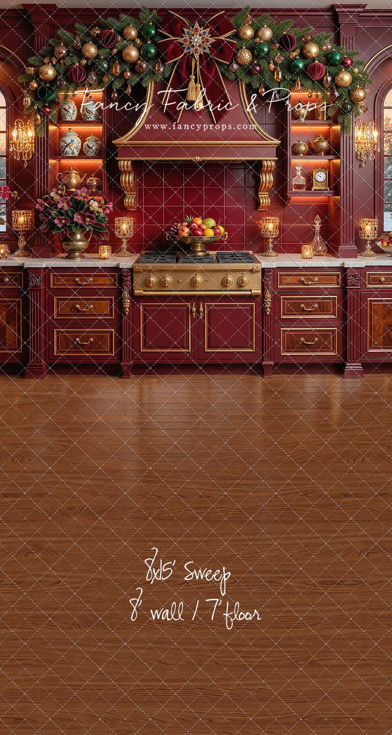 Elegant Scarlet Kitchen - With Sweep Option
