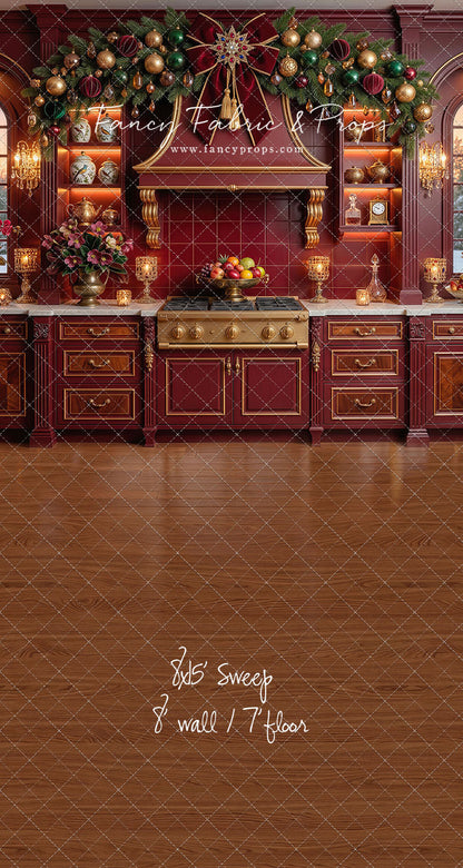 Elegant Scarlet Kitchen - With Sweep Option