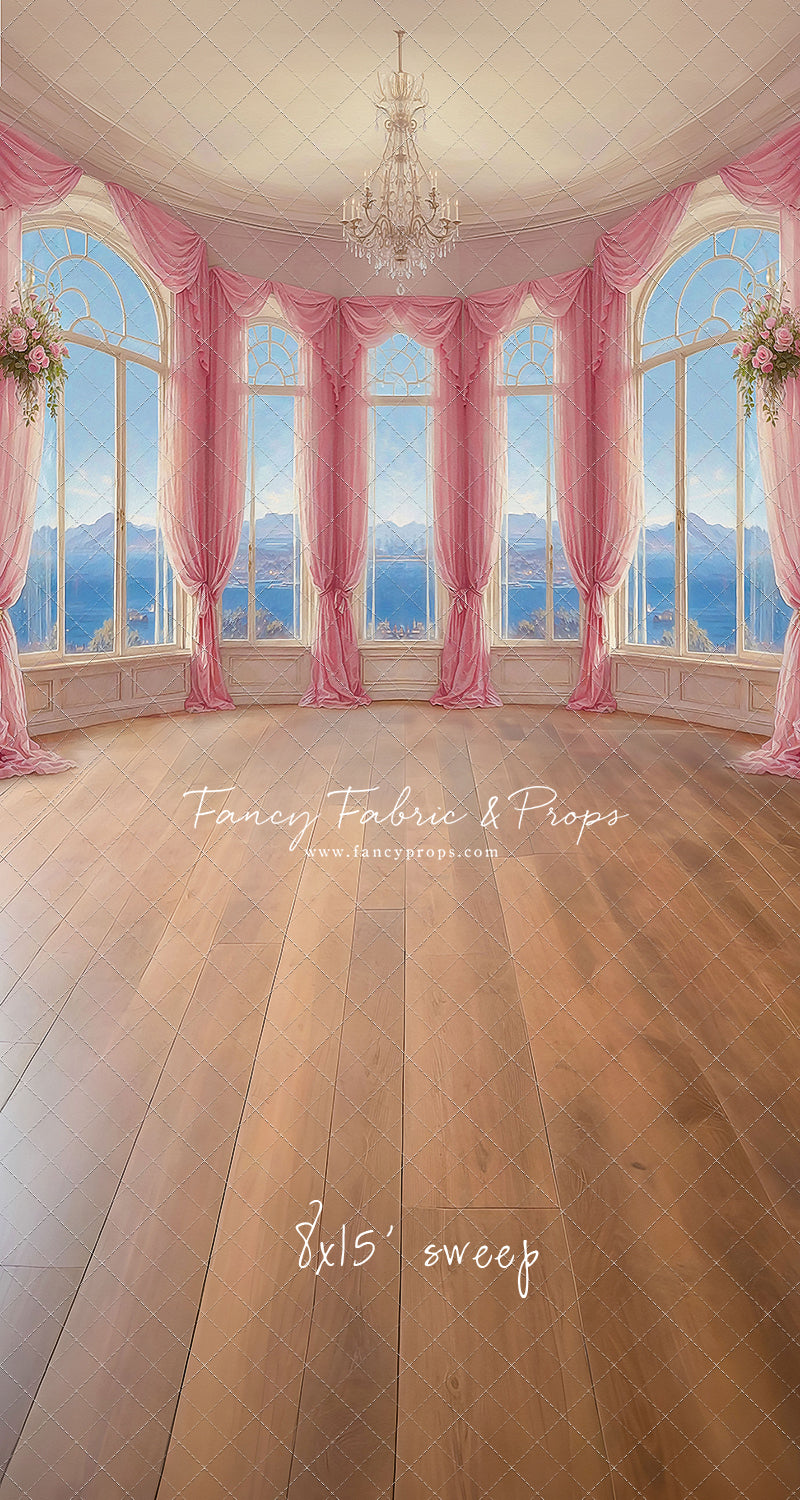 Elegant Summertime Mountain View - Wood Floor - With Sweep Option