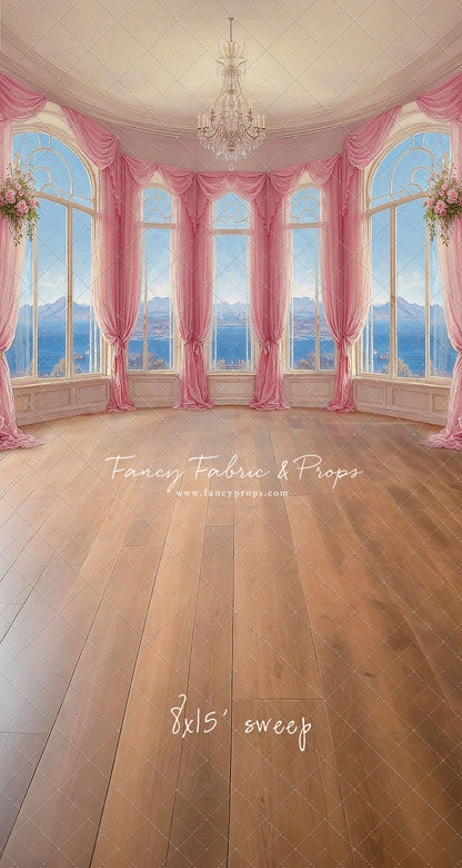 Elegant Summertime Mountain View - Wood Floor - With Sweep Option