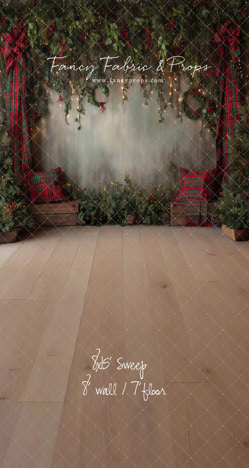 Evergreen Tartan Nook - With Sweep Option