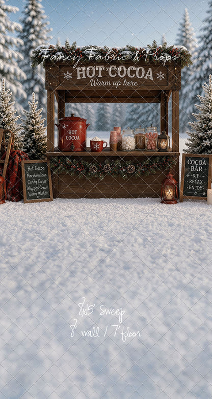 Frosted Forest Cocoa Cart - With Sweep Option