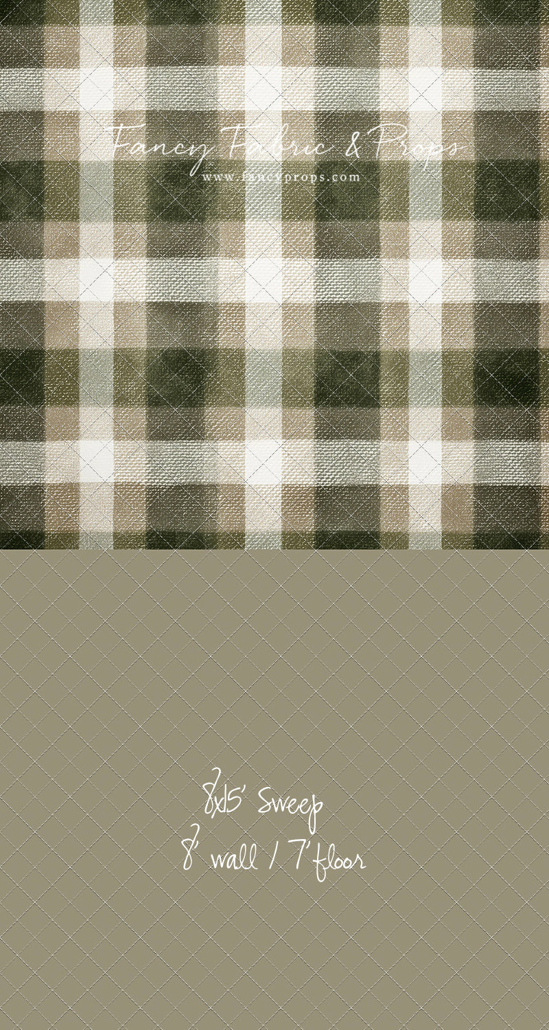 Frosted Pine Plaid - With Sweep Option