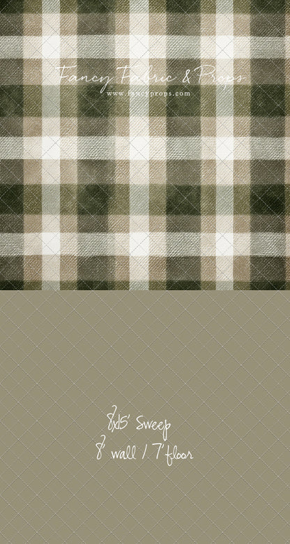 Frosted Pine Plaid - With Sweep Option