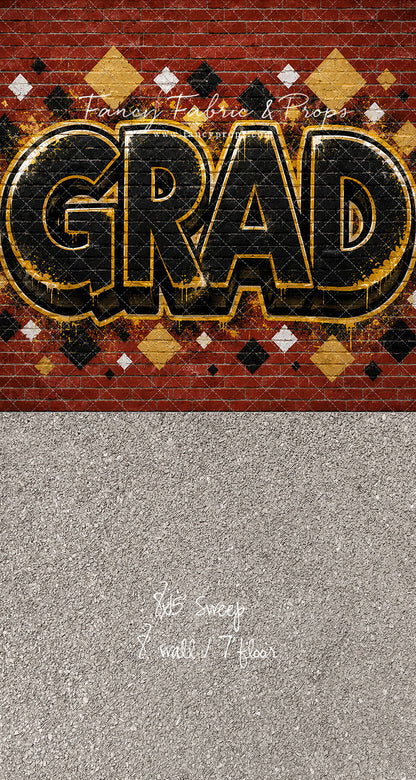 Gold & Black Grad - With Sweep Option