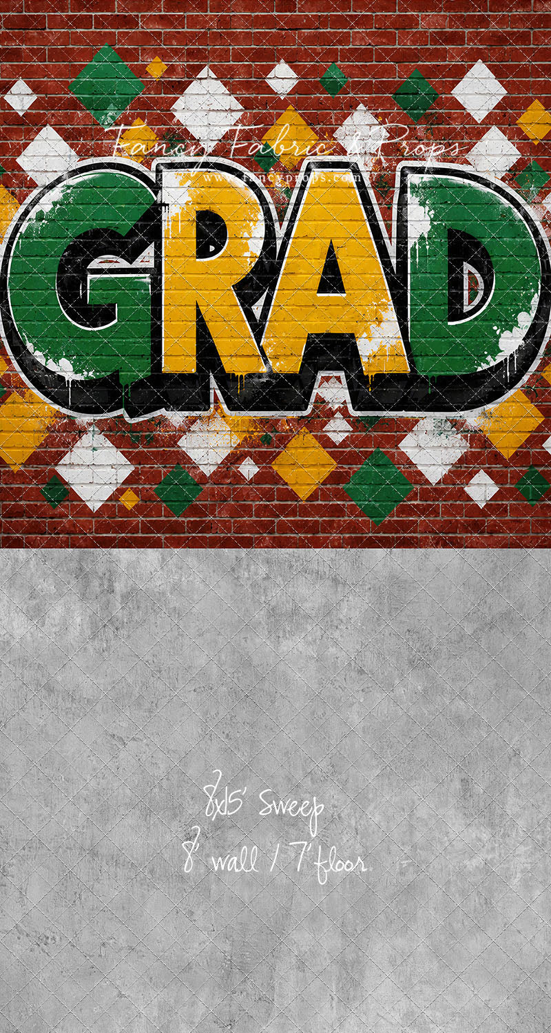 Gold & Green Grad - With Sweep Option