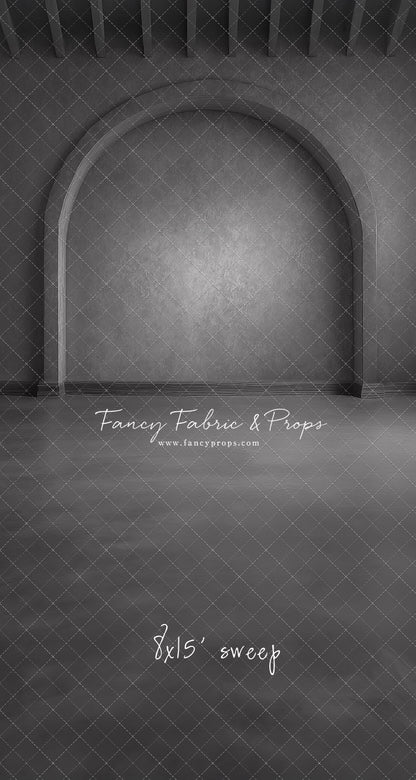 Gothic Gray Archway - Solid Floor - With Sweep Option