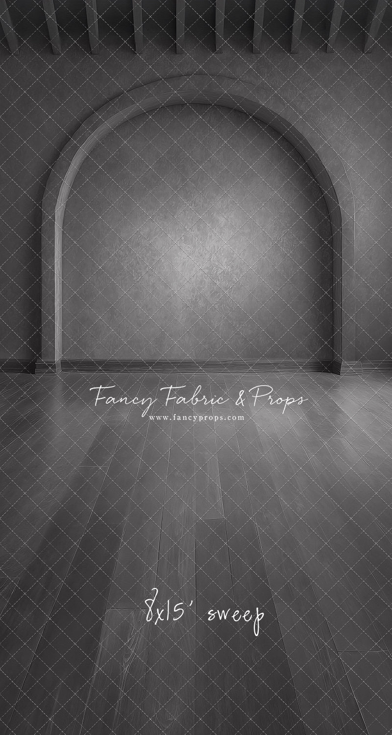 Gothic Gray Archway - Wood Floor - With Sweep Option