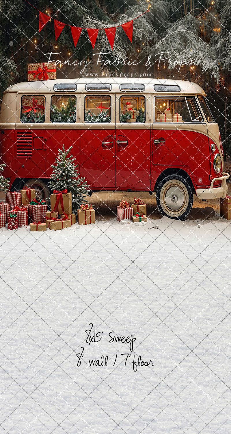 Merry Little Bus Stop - with Sweep Option