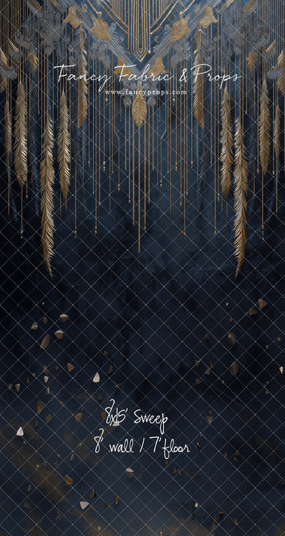 Midnight Feather Cascade - With Sweep Option