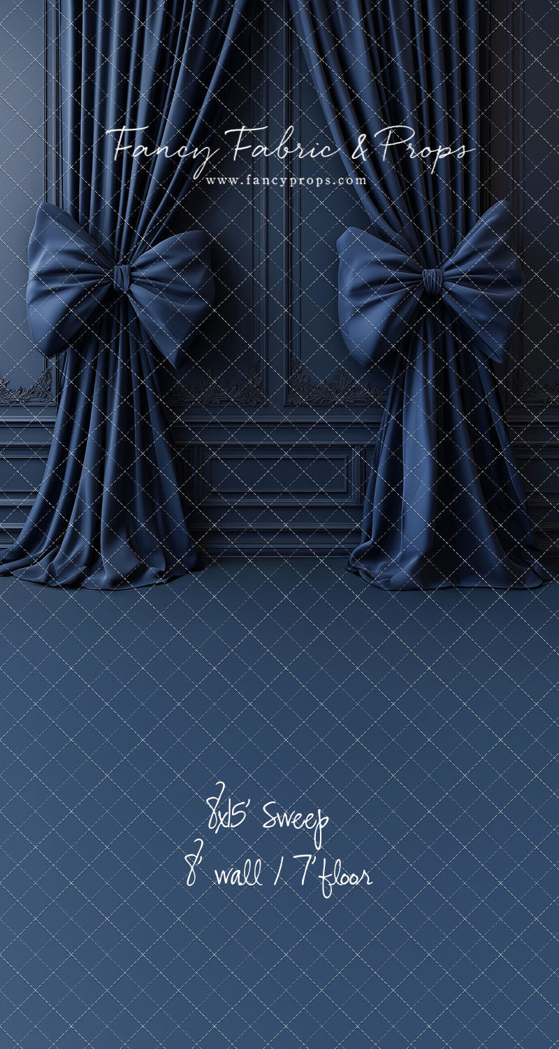 Navy Luxe Bows - With Sweep Option