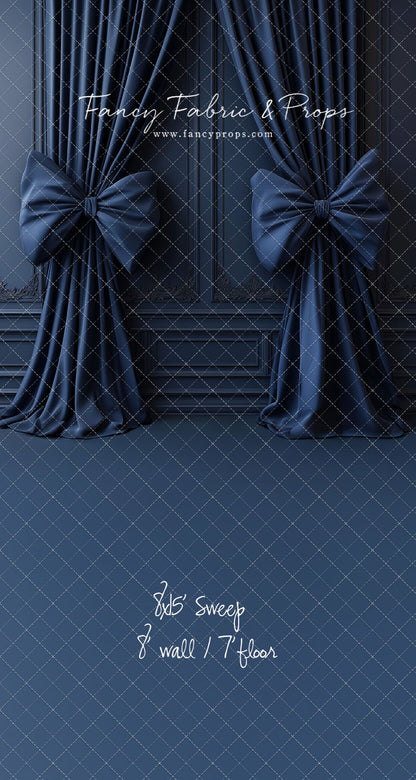 Navy Luxe Bows - With Sweep Option
