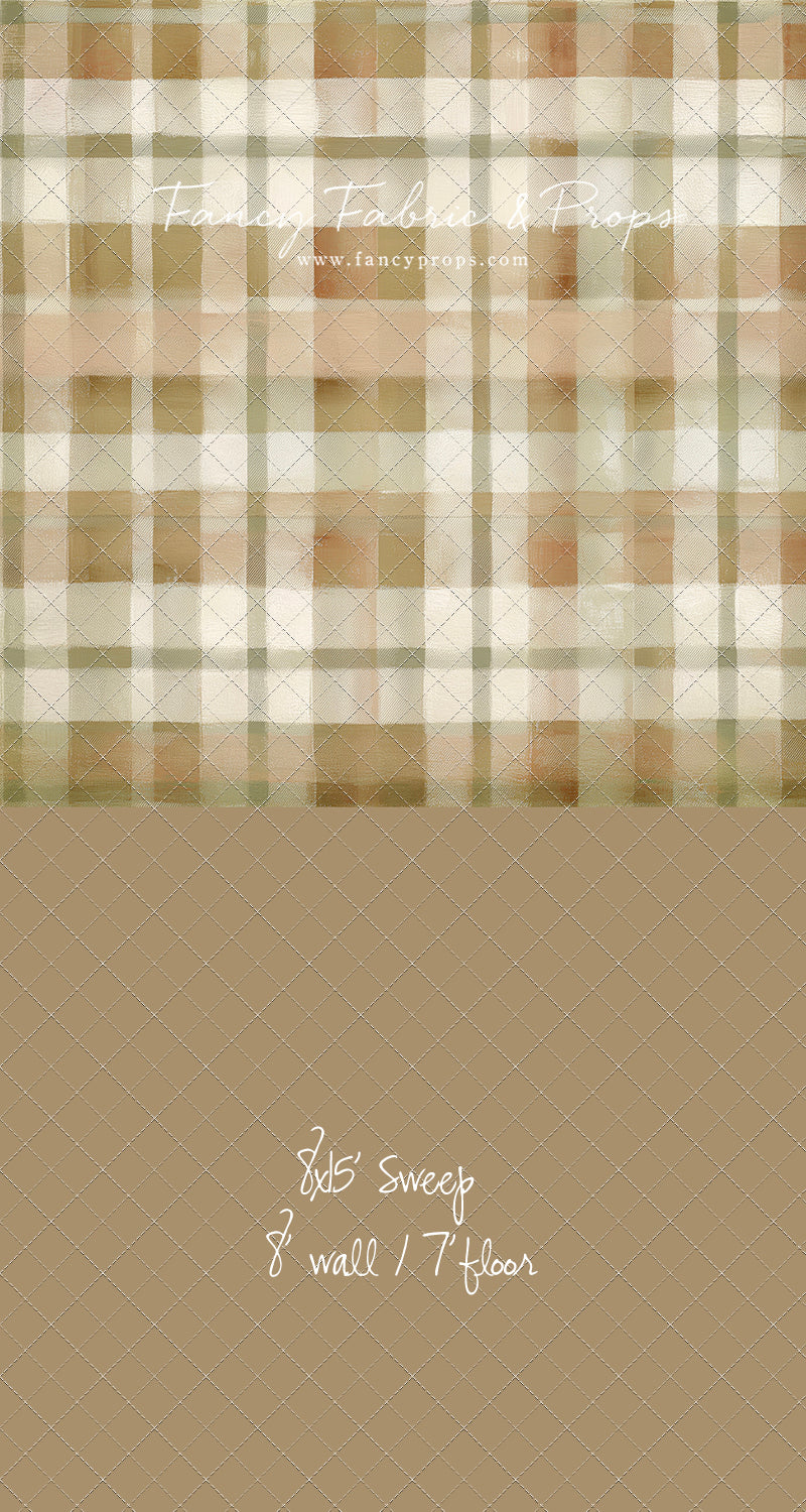 Oatmilk Plaid - With Sweep Option