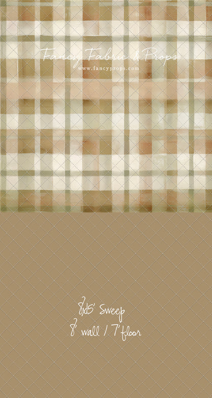 Oatmilk Plaid - With Sweep Option