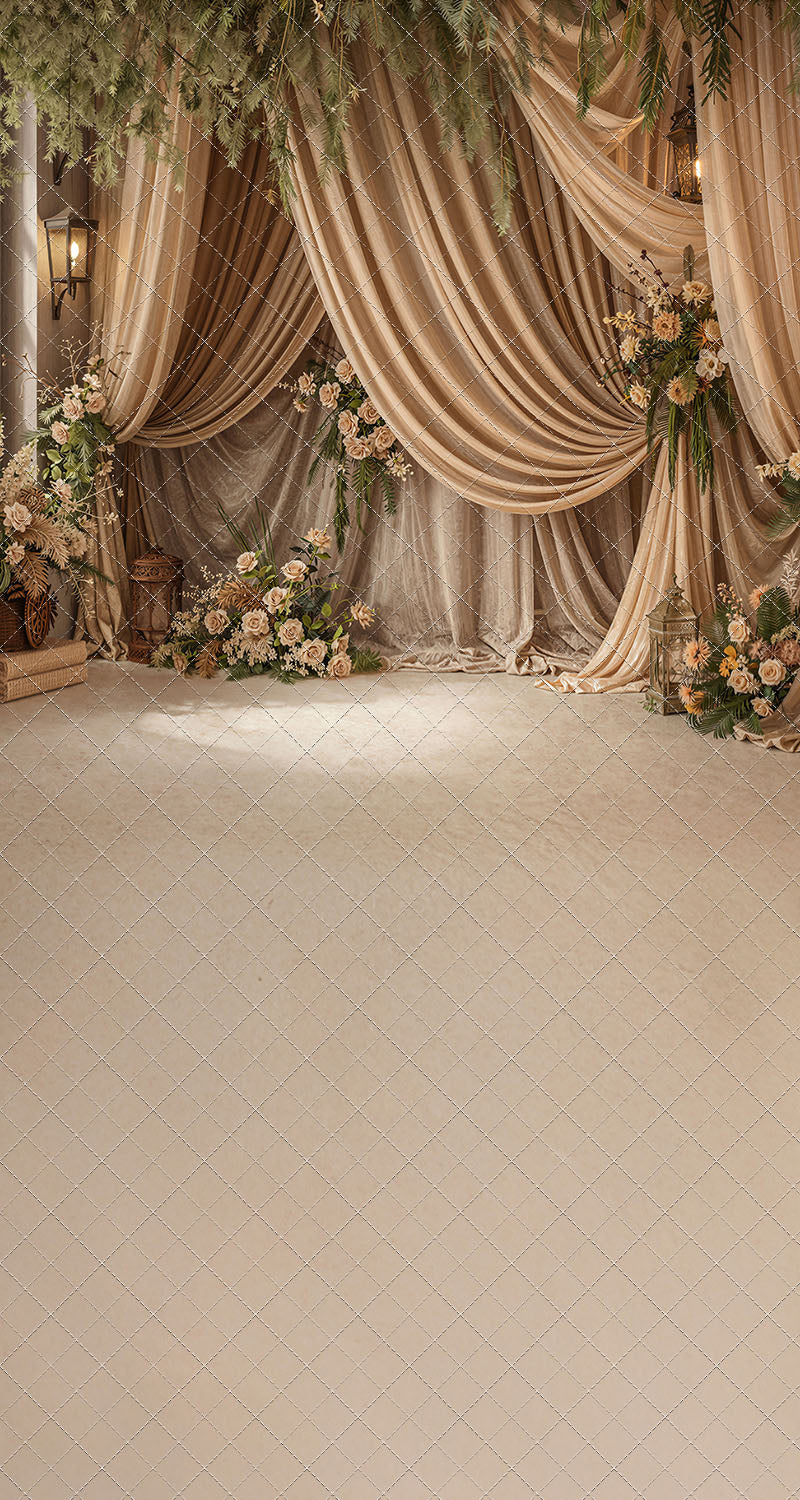 Olive Grove Drapes - With Sweep Option