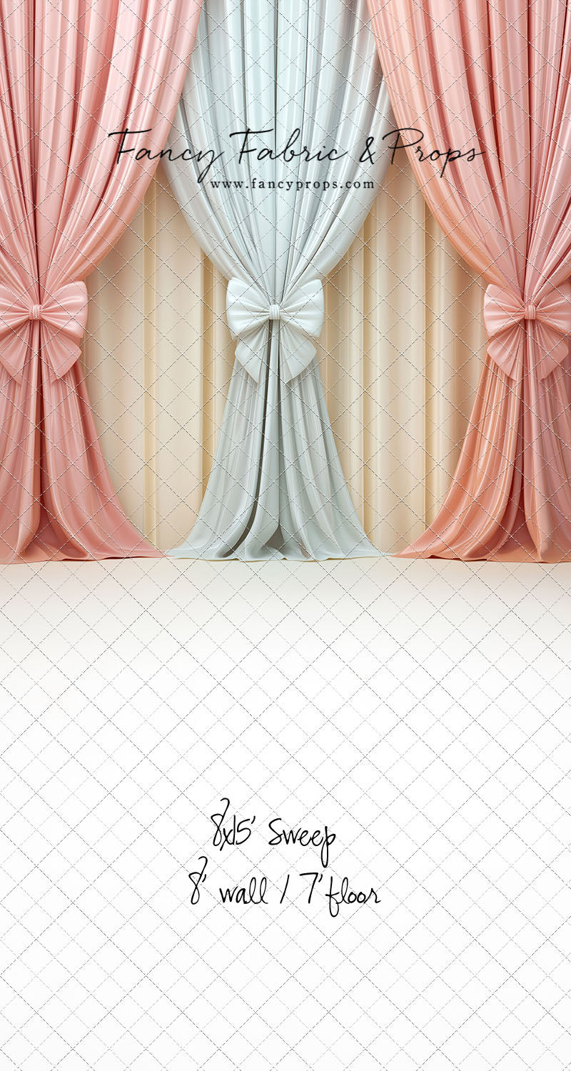 Pastel Bow Swag - With Sweep Option