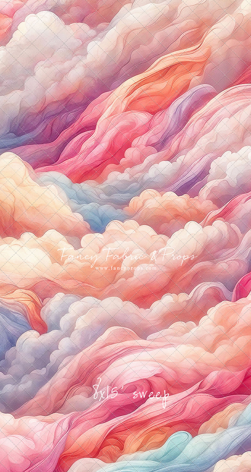 Pink Rainbow Cascading Clouds