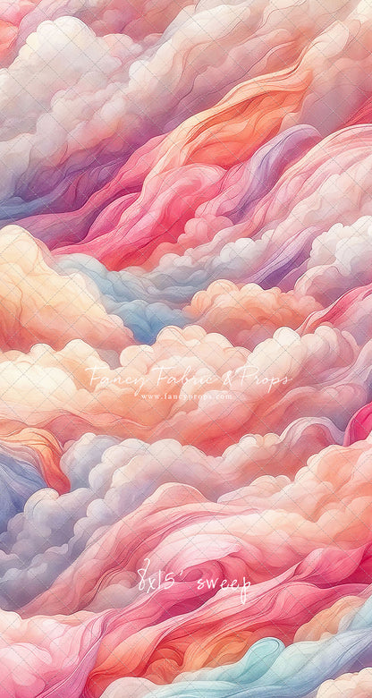 Pink Rainbow Cascading Clouds