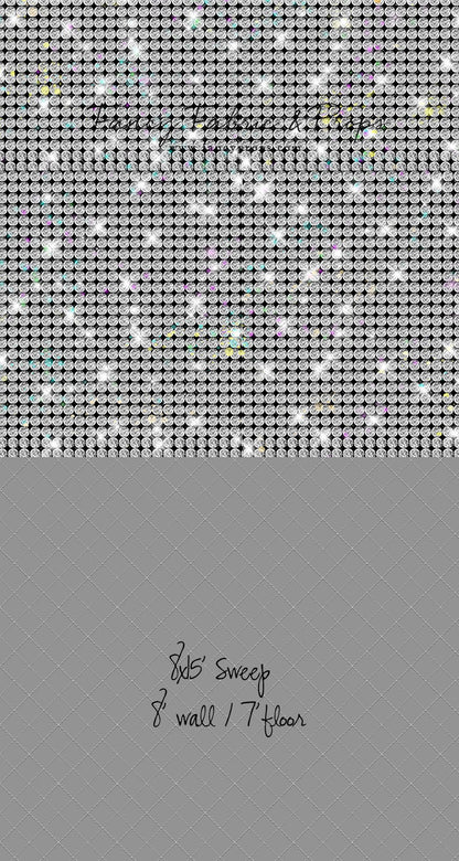 Prism Pop - With Solid Light Gray Floor Sweep Option