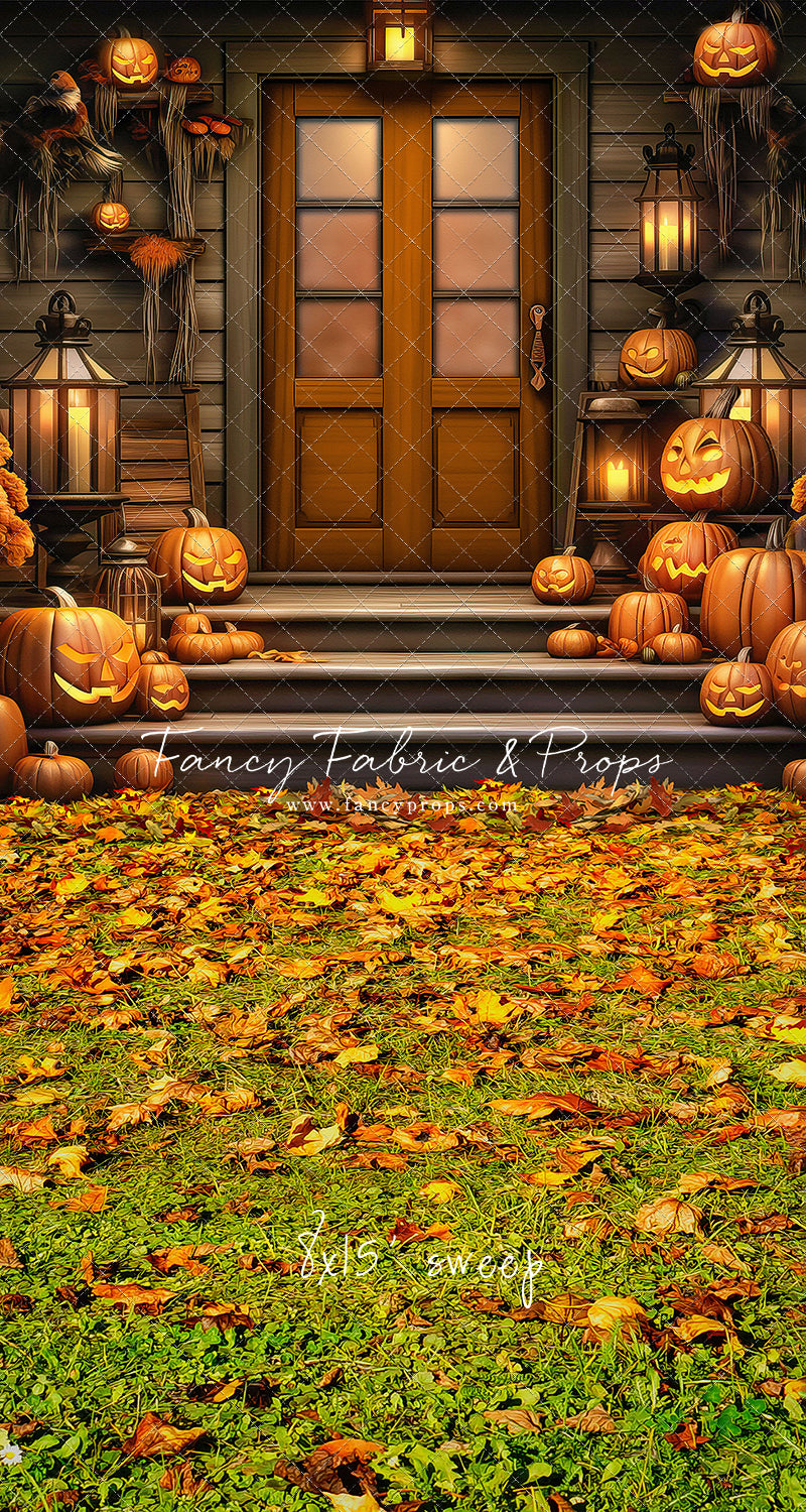 Pumpkin Porch -  Rust Door - With Sweep Option