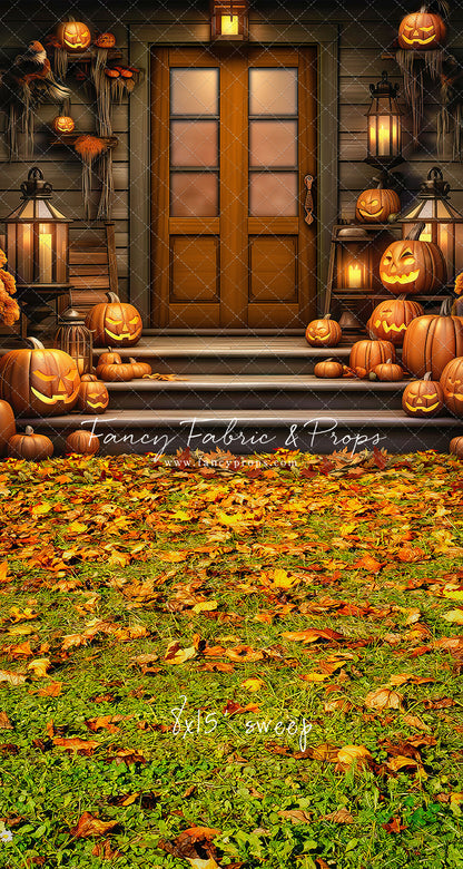 Pumpkin Porch -  Rust Door - With Sweep Option